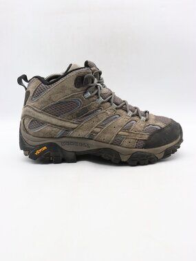 Merrell Moab 2 Mid Women's Size 8.5 Waterproof Hiking Boots Grey Blue J06054